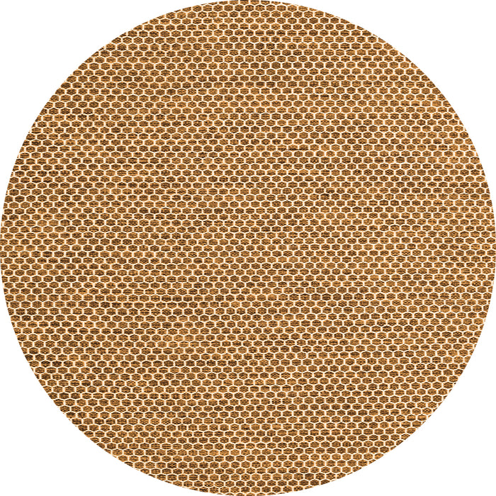 Square Abstract Orange Contemporary Rug, con2171org