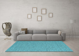 Machine Washable Abstract Light Blue Contemporary Rug in a Living Room, wshcon2171lblu