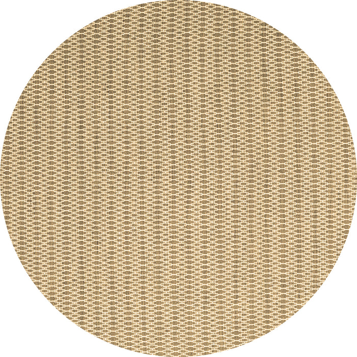 Round Abstract Brown Contemporary Rug, con2172brn