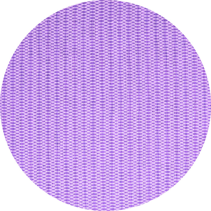 Round Abstract Purple Contemporary Rug, con2172pur