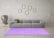 Machine Washable Abstract Purple Contemporary Area Rugs in a Living Room, wshcon2172pur