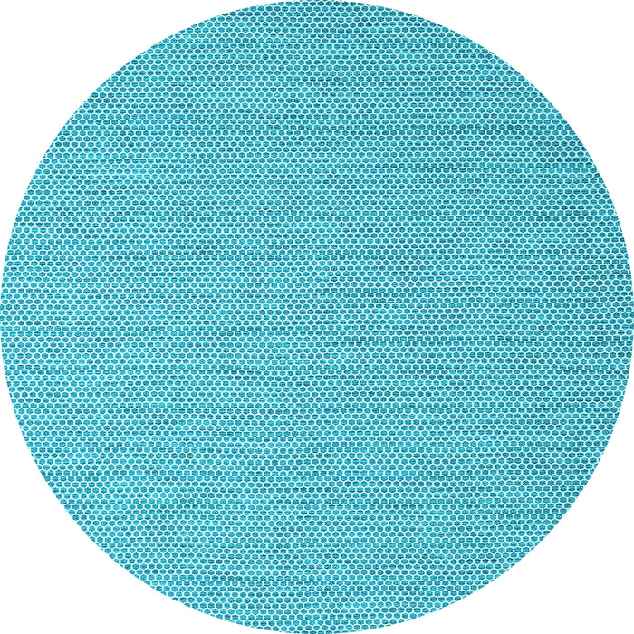 Round Machine Washable Abstract Light Blue Contemporary Rug, wshcon2173lblu