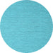 Round Machine Washable Abstract Light Blue Contemporary Rug, wshcon2173lblu