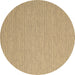 Round Abstract Brown Contemporary Rug, con2173brn