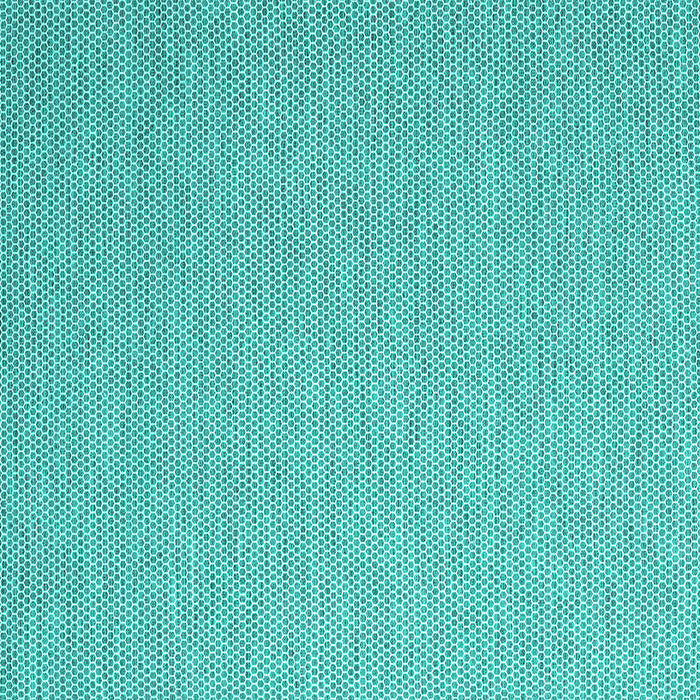 Square Abstract Turquoise Contemporary Rug, con2173turq