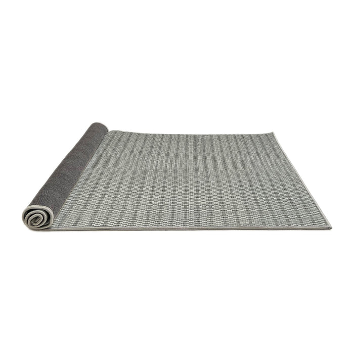 Thickness of Contemporary Gray Modern Rug, con2174
