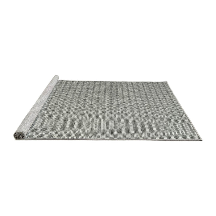 Serging Thickness of Machine Washable Contemporary Grey Gray Rug, wshcon2174