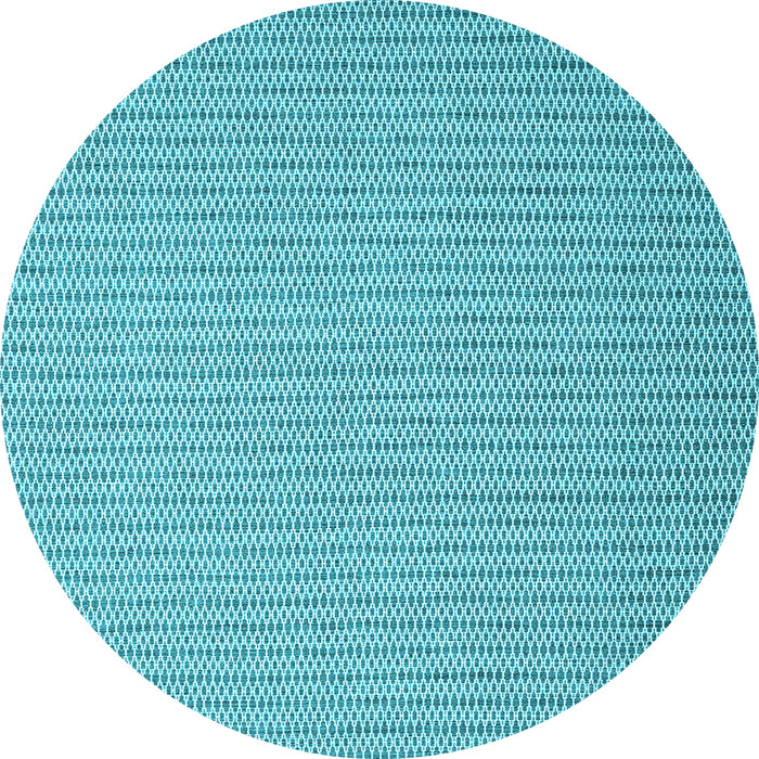 Round Abstract Light Blue Contemporary Rug, con2174lblu