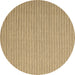 Round Abstract Brown Contemporary Rug, con2174brn