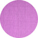 Round Abstract Pink Contemporary Rug, con2174pnk