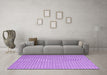 Machine Washable Abstract Purple Contemporary Area Rugs in a Living Room, wshcon2174pur