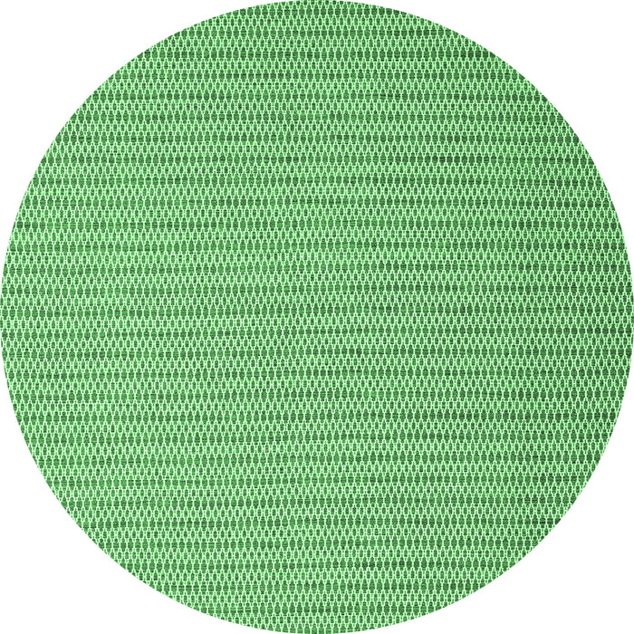 Round Abstract Emerald Green Contemporary Rug, con2174emgrn