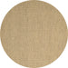 Round Machine Washable Abstract Brown Contemporary Rug, wshcon2175brn