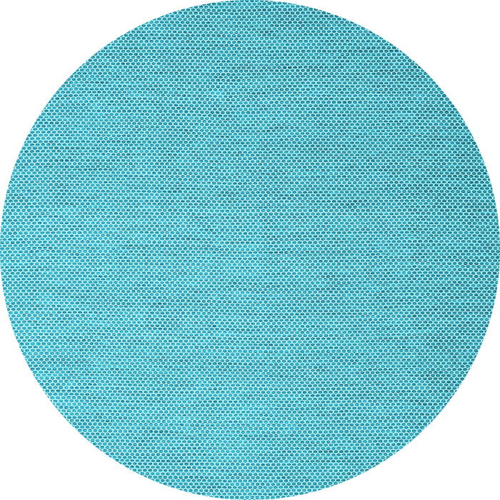 Round Abstract Light Blue Contemporary Rug, con2175lblu