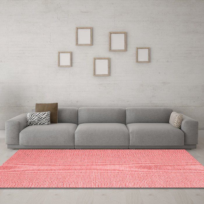 Contemporary Red Washable Rugs