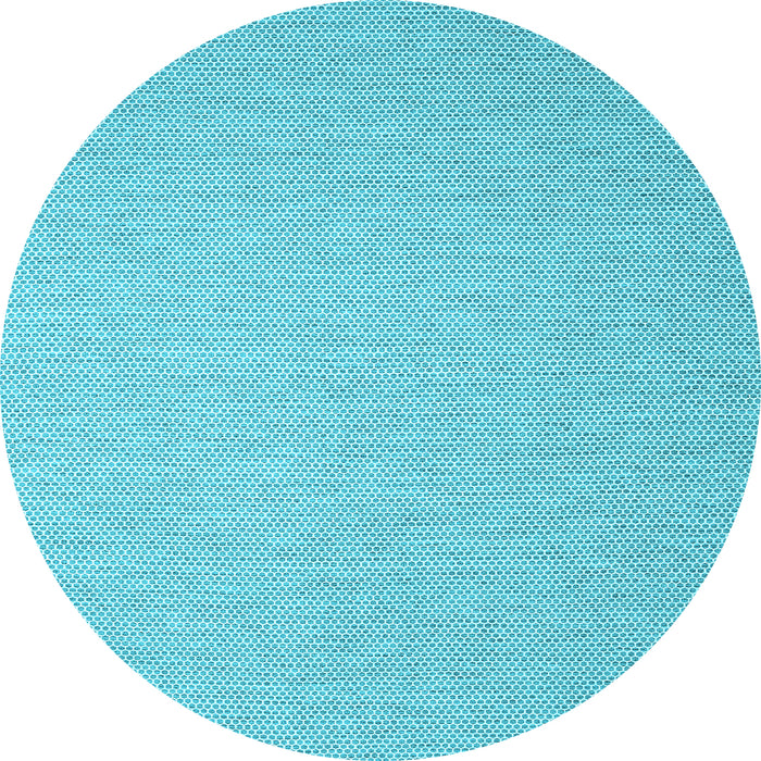 Round Abstract Light Blue Contemporary Rug, con2176lblu