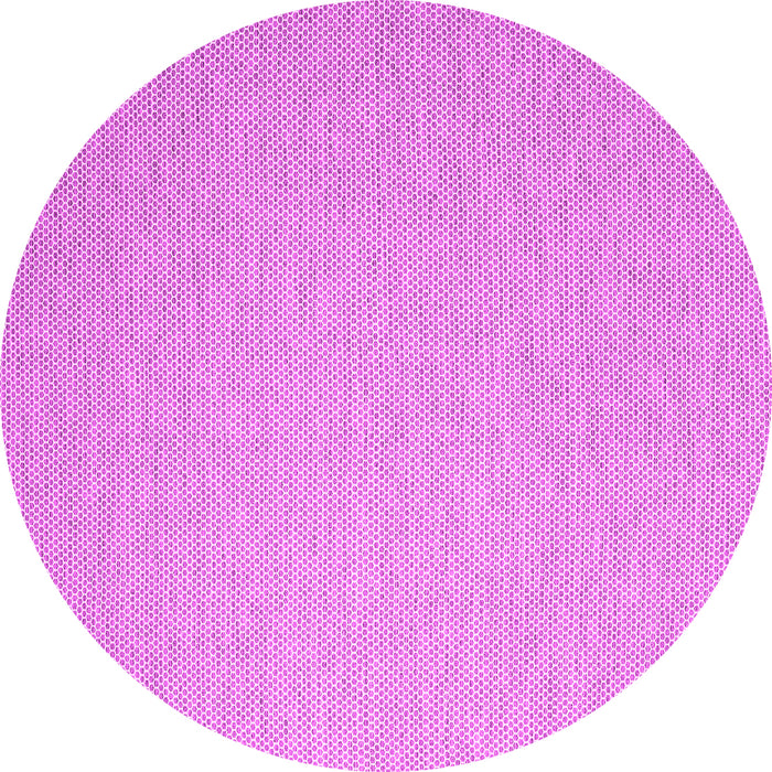 Round Abstract Pink Contemporary Rug, con2176pnk