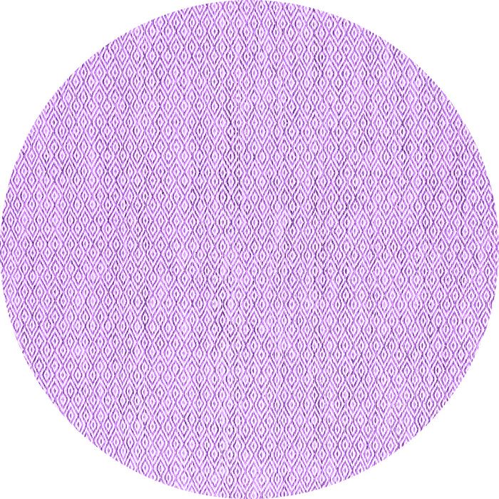 Round Machine Washable Abstract Purple Contemporary Area Rugs, wshcon2177pur