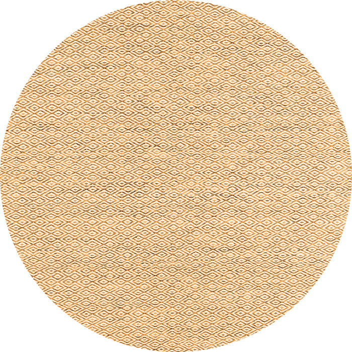 Square Abstract Orange Contemporary Rug, con2177org