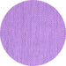 Round Machine Washable Abstract Purple Contemporary Area Rugs, wshcon2178pur