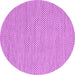 Round Abstract Pink Contemporary Rug, con2178pnk