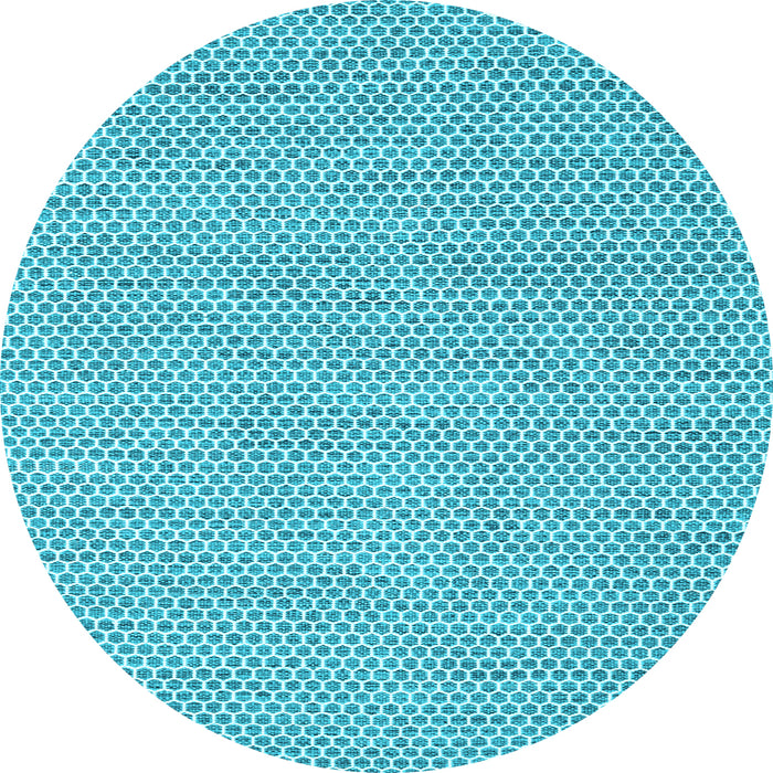 Round Machine Washable Abstract Light Blue Contemporary Rug, wshcon2178lblu