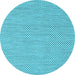 Round Machine Washable Abstract Light Blue Contemporary Rug, wshcon2178lblu