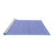 Sideview of Machine Washable Abstract Blue Contemporary Rug, wshcon2178blu