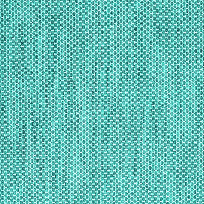 Square Abstract Turquoise Contemporary Rug, con2178turq