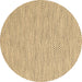 Round Abstract Brown Contemporary Rug, con2179brn