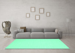 Machine Washable Abstract Turquoise Contemporary Area Rugs in a Living Room,, wshcon217turq