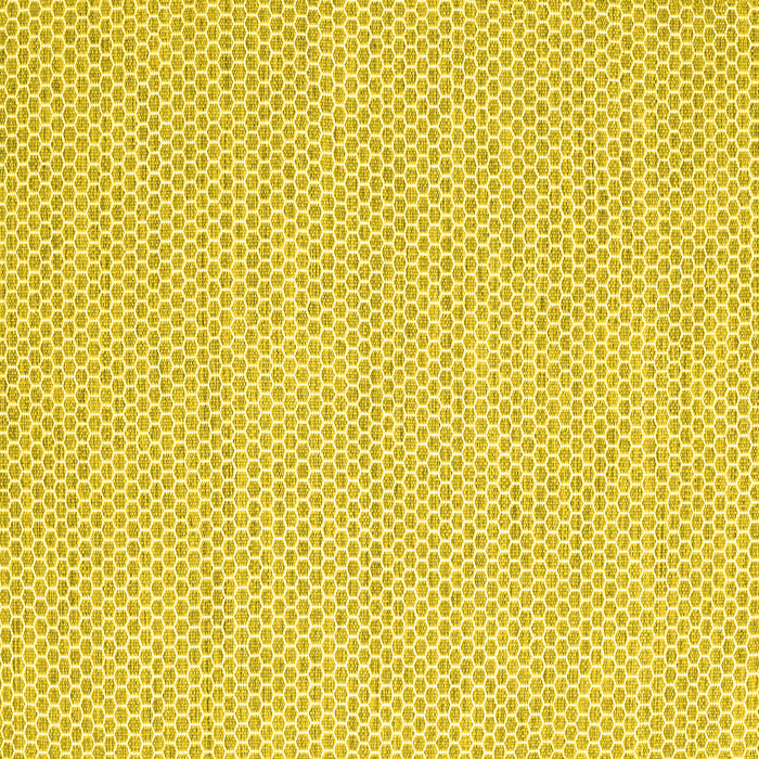 Square Machine Washable Solid Yellow Modern Rug, wshcon2180yw