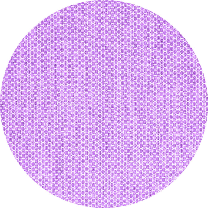 Round Solid Purple Modern Rug, con2180pur