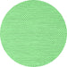 Round Solid Emerald Green Modern Rug, con2180emgrn