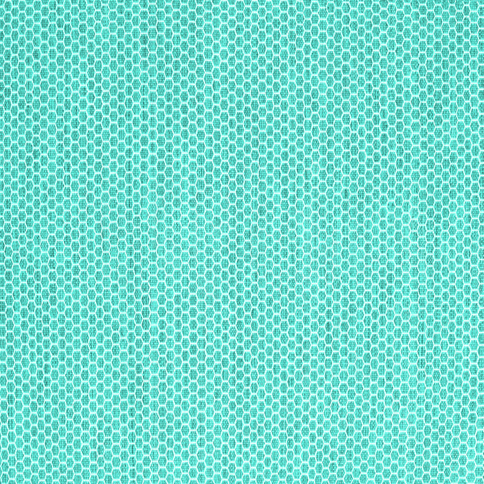 Square Machine Washable Solid Turquoise Modern Area Rugs, wshcon2180turq