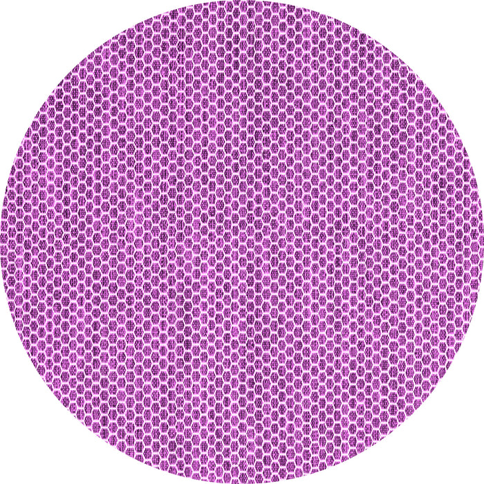 Round Abstract Pink Contemporary Rug, con2181pnk