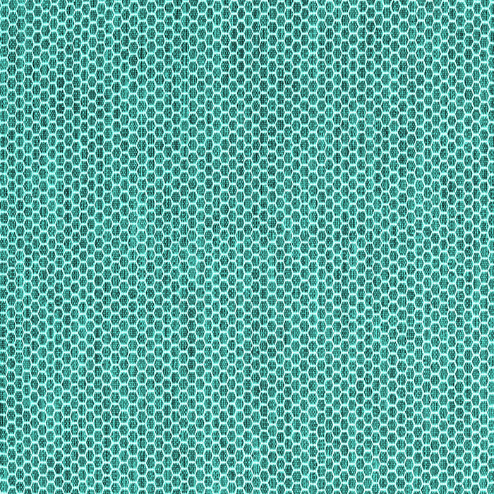 Square Abstract Turquoise Contemporary Rug, con2181turq
