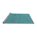 Sideview of Machine Washable Abstract Light Blue Contemporary Rug, wshcon2181lblu