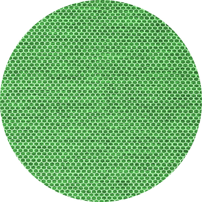 Square Abstract Green Contemporary Rug, con2181grn