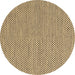 Round Machine Washable Abstract Brown Contemporary Rug, wshcon2181brn