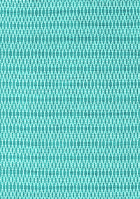 Abstract Turquoise Contemporary Rug, con2182turq