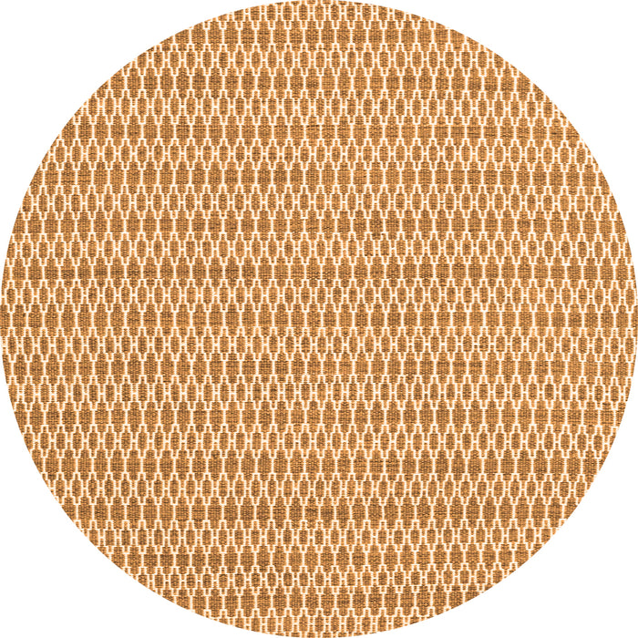 Square Abstract Orange Contemporary Rug, con2182org