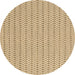 Round Abstract Brown Contemporary Rug, con2182brn