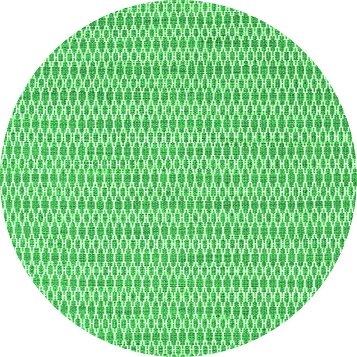 Square Abstract Green Contemporary Rug, con2182grn