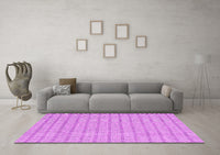 Machine Washable Abstract Pink Contemporary Rug, wshcon2182pnk