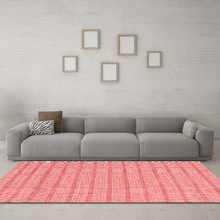 Contemporary Red Washable Rugs