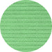 Round Machine Washable Abstract Emerald Green Contemporary Area Rugs, wshcon2182emgrn