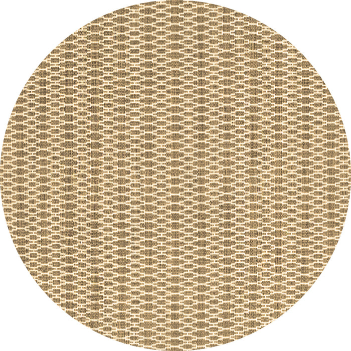 Round Machine Washable Abstract Brown Contemporary Rug, wshcon2182brn