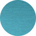 Round Abstract Light Blue Contemporary Rug, con2184lblu