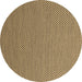 Round Abstract Brown Contemporary Rug, con2184brn